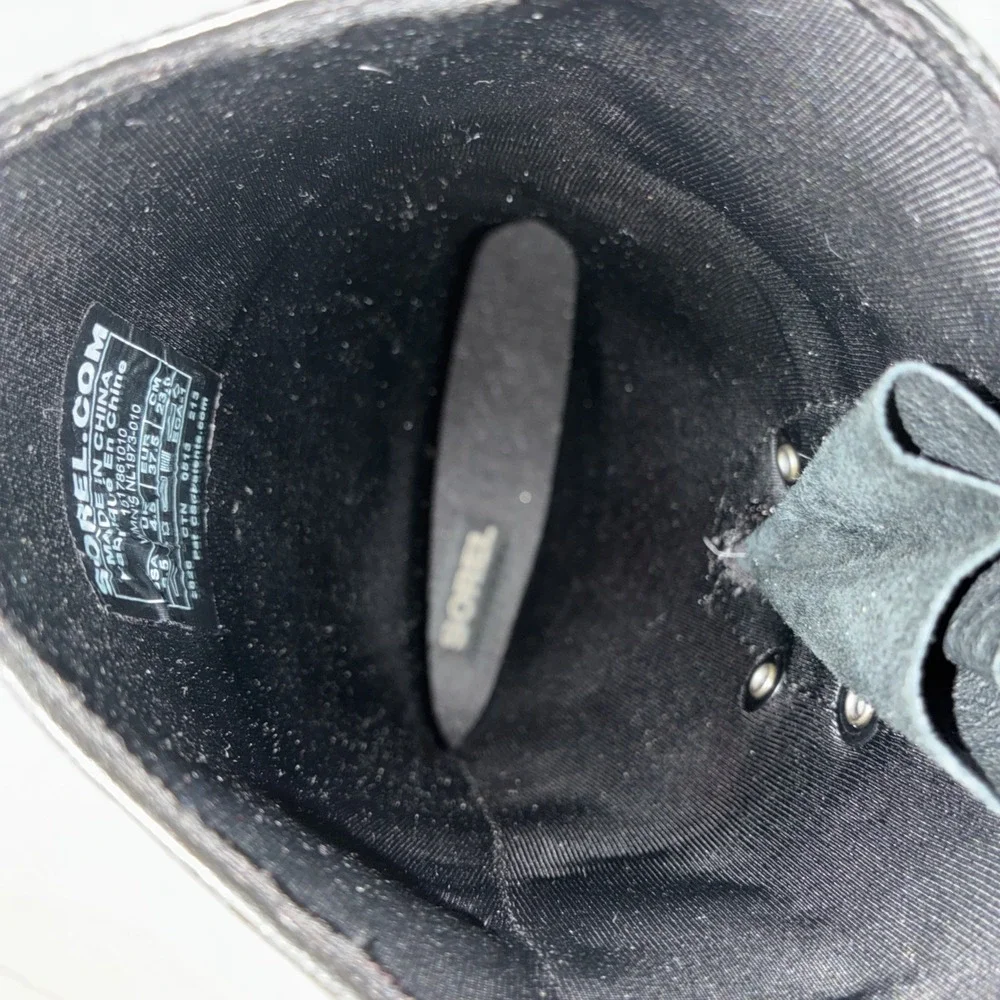 Sorel‎ Rain Boots Womens Size 6.5 1973 Waterproof Black Rubber
